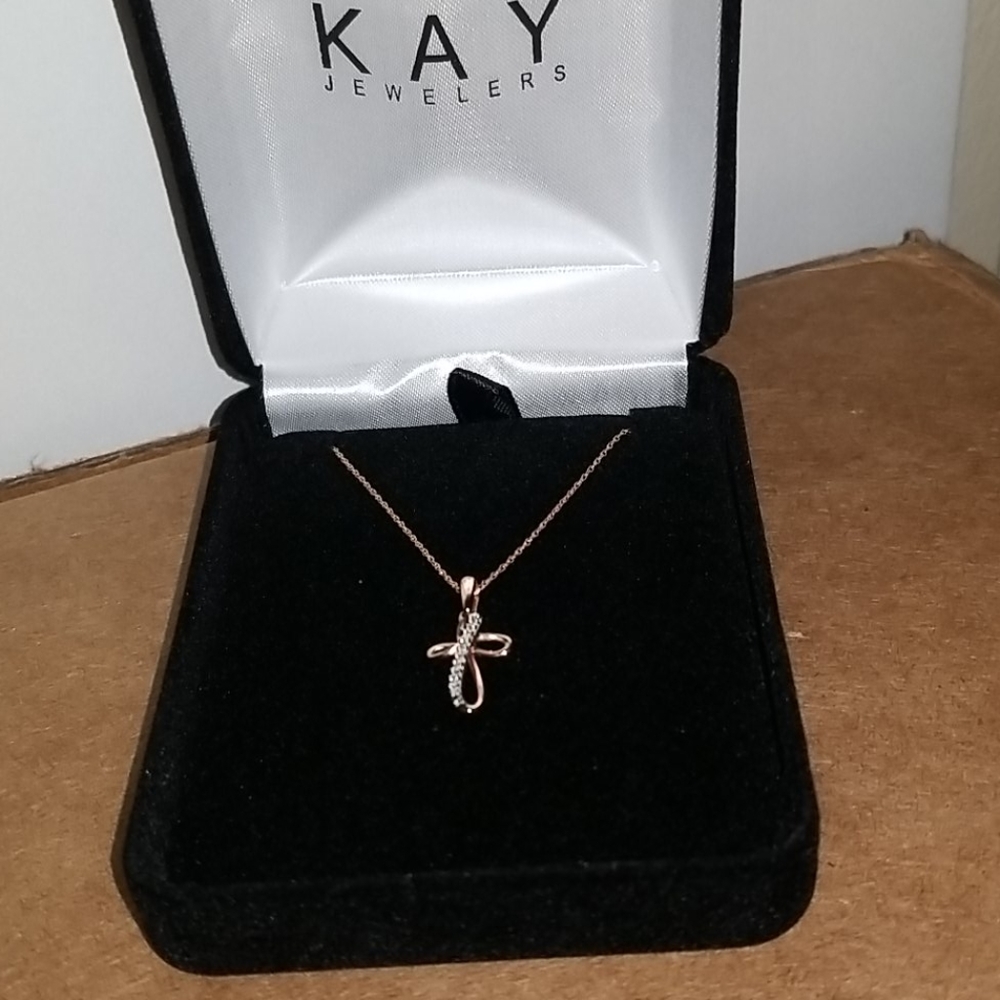Rose Gold Cross Necklace